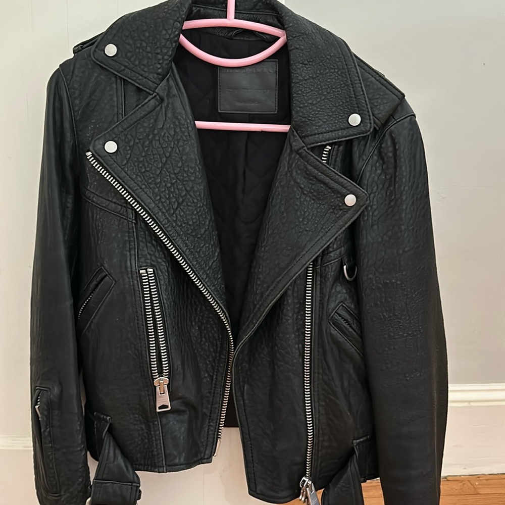 All Saints Women Leather Jacket
